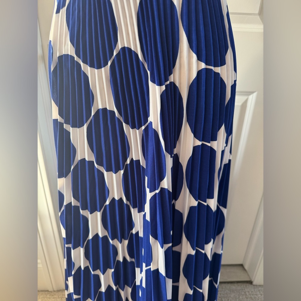 ShopEvelynne Navy and White Maxi Skirt - Picture 2 of 7